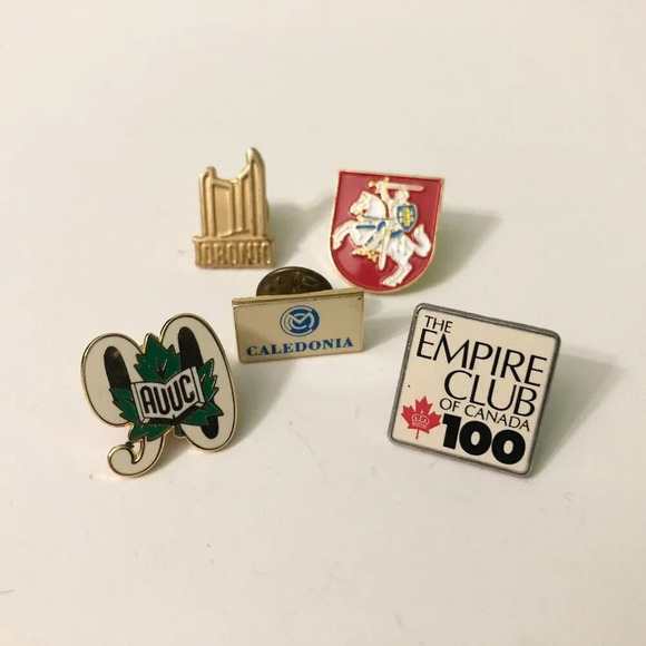 Mix Lot of 5 Pins Empire Club Canada AUUC Toronto Caledonia Pin - Picture 1 of 16